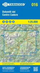 016 Dolomiti del Centro Cadore 1:25.000 túristatérkép - TABACCO 