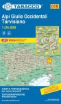 019 Alpi Giulie Occidentali - 1:25.000 túristatérkép -TABACCO 019 Alpi Giulie Occidentali - 1:25.000 túristatérkép -TABACCO