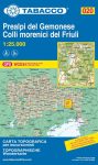 020 Prealpi del Gemonese, Colli morenici del Friuli  1:25.000 túristatérkép - TABACCO 