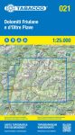 021 Dolomiti di Sinistra Piave 1:25.000 túristatérkép - TABACCO - 2024