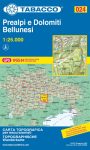 024 Prealpi e Dolomiti Bellunesi 1:25.000 túristatérkép - TABACCO 024 Prealpi e Dolomiti Bellunesi 1:25.000 túristatérkép - TABACCO