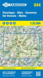 044 Vinschgau/Val Venosta, Mals/Malles, Sesvenna 1:25.000 túristatérkép - TABACCO 