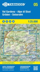 05 Val Gardena - Alpe di Siusi, Gröden 1:25.000 túristatérkép - TABACCO - 2024