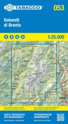 053 Dolomitok - Dolomiti di Brenta1:25.000 túristatérkép - TABACCO - 2024