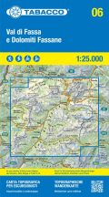   06 Val di Fassa e Dolomiti Fassane - 1:25.000 túristatérkép -TABACCO - 2024