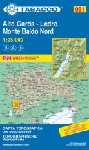   061 Alto Garda, Ledro, Monte Baldo Nord 1:25.000 túristatérkép - TABACCO 