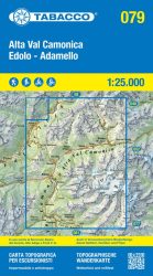 079 Alta Val Camonica, Edolo, Adamello - 1:25.000 túristatérkép -TABACCO