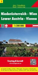 Alsó-Ausztria, Bécs / Ausztria 1 - autós szabadidőtérkép