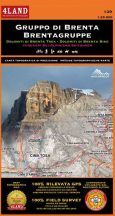   139 Dolomiti di Brenta Trek – Dolomiti di Brenta Bike, 1:25.000 túristatérkép - 139 -4LAND - 2018
