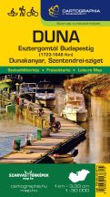   Duna - Esztergomtól Budapestig (1723-1648 fkm) - Dunakanyar - Szentendrei-sziget szabadidőtérkép 2022