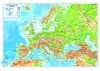 Európa domborzata 65*45 cm - asztali fóliázott könyöklő
