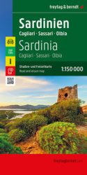 Szardínia, Cagliari, Sassari, Olbia autótérkép - 2026 Szardínia, Cagliari, Sassari, Olbia autótérkép - 2026