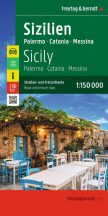 Szicília, Palermo, Catania, Messina autótérkép / 2026