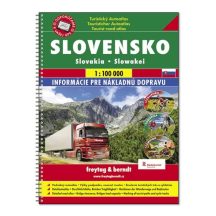   Szlovákia autóatlasz kerékpárutakkal és turistautakkal / Freytag