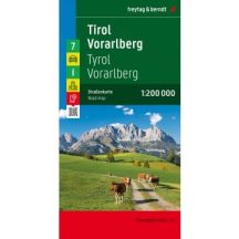 Tirol - Vorarlberg autós szabadidőtérkép - Ausztria 7.