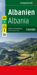 Albánia autóstérképe - részletes - 2023