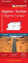 Algéria, Tunézia - autóstérkép - Michelin 743