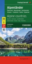 Alpesi országok autóstérkép - 2025