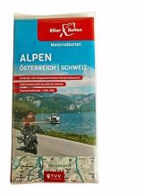   Motorradkarten Set Alpen Österreich Schweiz - Alpok-Ausztria-Svájc motoros térképszett
