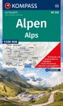 Alpok turistatérkép - KOMPASS 350  - 2026