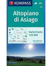 Altopiano di Asiago turistatérkép - KOMPASS 623