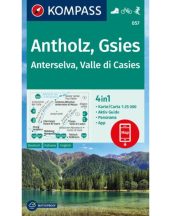   Antholz, Gries Anterselva/ Valle di Casies turistatérkép KOMPASS  057