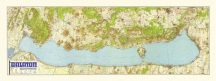   Balaton falitérkép (1939) 180*65 cm - térképtűvel szúrható, keretezett