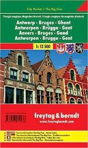 Antwerpen - Brugge - Gent City Pocket - város térkép