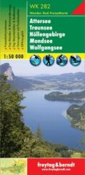 WK 282 Attersee - Traunsee - Höllengebirge - Mondsee - Wolfgangsee - túristatérkép