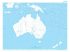 Ausztrália és Óceánia domborzata + vaktérkép, DUO 160*120 cm, laminált, faléces