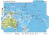 Ausztrália és Óceánia gazdasága, 140*100 cm, laminált, faléces