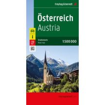 Ausztria autótérképe 1:500 000 - Freytag - 2025