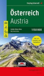 Ausztria nagy atlasz - autós-, kerékpáros- és kemping tartalommal