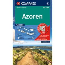 Azori-szigetek turistatérkép - KOMPASS 2260 - 2025