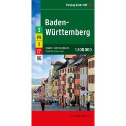 Németország 3 Baden–Württemberg autós szabadidőtérkép - 2025