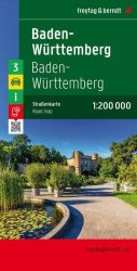 Németország 3 Baden–Württemberg autós szabadidőtérkép