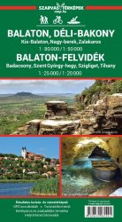 Balaton, Balaton-felvidék - turistatérkép-Szarvas