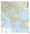 Balkáni államok - Délkelet-Európa falitérkép 86*95 cm - íves papír