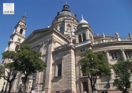 Bazilika asztali alátét + hátoldalon Budapest belváros térkép Bazilika asztali alátét + hátoldalon Budapest belváros térkép