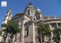   Bazilika asztali alátét könyöklő + hátoldalon Budapest belváros térkép