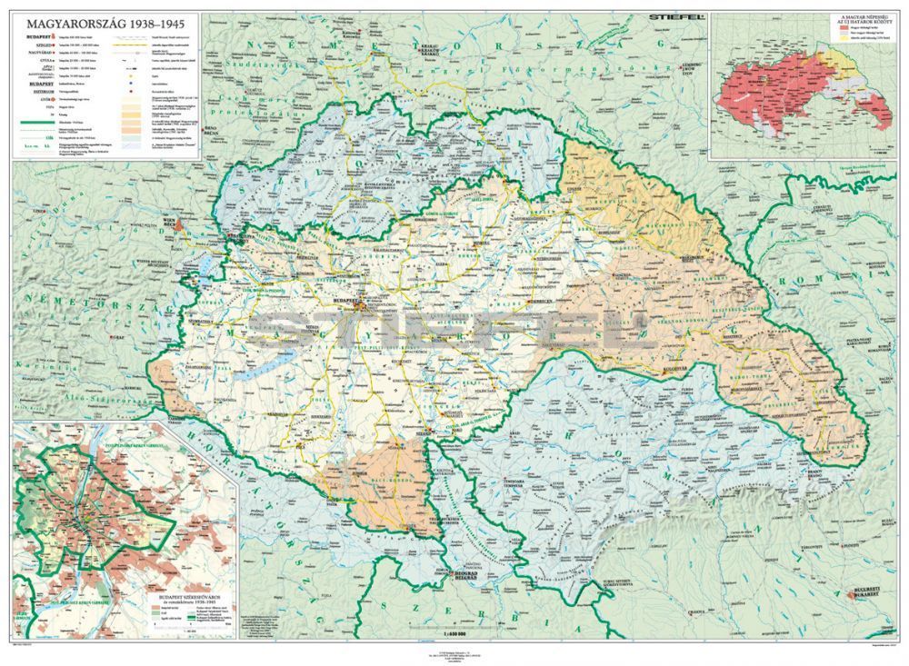 2 bécsi döntés térkép A Becsi Dontesek Magyarorszag 1938 1945 Hajtogatott Terkep 2 bécsi döntés térkép