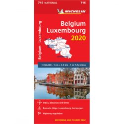 Belgium és Luxemburg térkép (716) Michelin