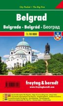 Belgrád city pocket térkép