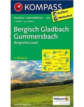   Bergisch Gladbach, Gummersbach, Bergisches Land turistatérkép - KOMPASS 494