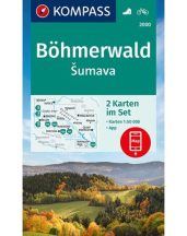 Böhmerwald - Sumava turistatérkép - KOMPASS 2000
