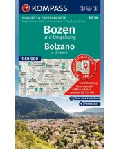Bolzano és környéke turistatérkép - KOMPASS 54
