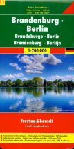 Németország 11 Brandenburg - Berlin, 1:200 000