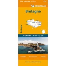 Bretagne autótérkép - Michelin 512 - 2023