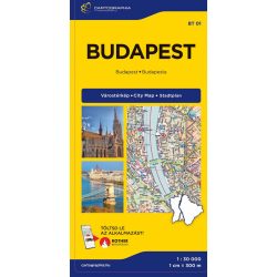 Budapest Extra (keményborítós) térkép 2026 Budapest Extra (keményborítós) térkép 2026