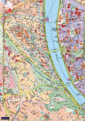 Budapesti kerületek falitérképei - EGYEDI NYOMTATÁS - 120*86 cm - térképtűvel szúrható, keretezett